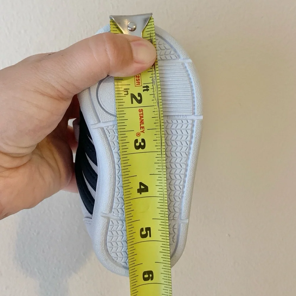 2006 Smart Fit New With Tags Y2K Deadstock White Navy Stripe Baby Boys Shoes 5W